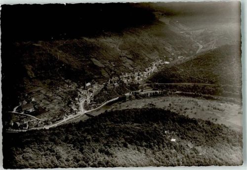 Heimbach Fliegeraufnahme Ort handschriftlich Foto Original aus Archiv eines Ansichtskartenverlags