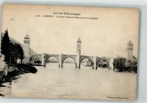 46000 Cahors 1917 Foto AK Le pOnt Valentré Feldpost Brivegare