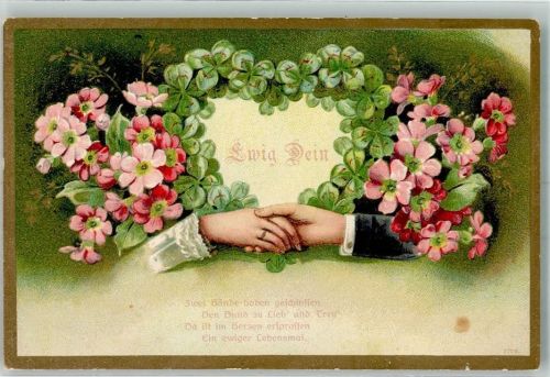 Hände Blumen Poesie Ewig Dein