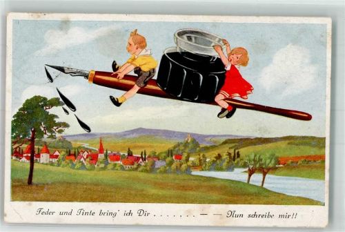 Fliegende Kinder Schreibfeder WBSS 9658/1