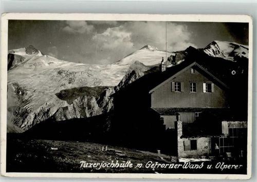 Hintertux 1939 Hüttenstempel Tuxer-Joch-Haus