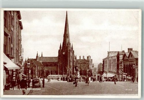 Birmingham The Bull Ring Omnibus Denkmal Nelson