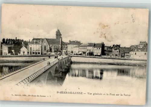 Saint-Jean-de-Losne 1905 Pont sur la Saòne