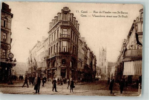 Gand 1918 Rue de Flandre Feldpost WK