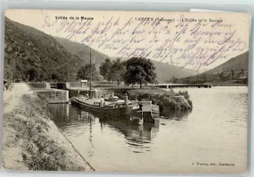 Laifour 1915 Frachtschiff Meuse Feldpost WK I Kgl.Landst. Inf.Ersatz Batl. II Berlin