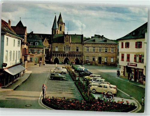 Bad Sobernheim Marktplatz Rathaus Auto