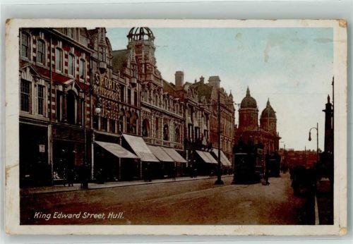 Hull 1912 King Edward Sreet Straßenbahn