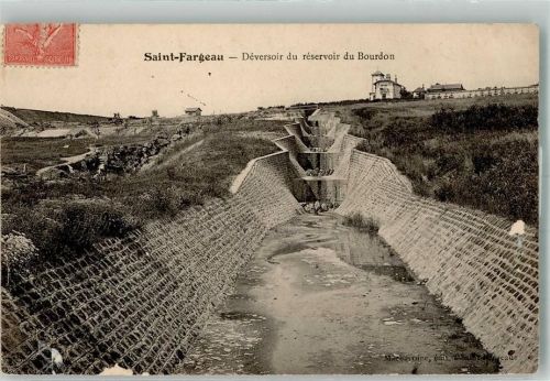 Saint-Fargeau 1905 Déversoir du réservoir du Bourdon