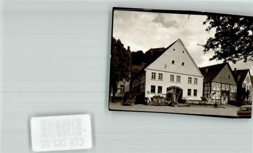 Schwalenberg Gasthaus in der Marktstraße 18 Foto Original aus Archiv eines Ansichtskartenverlags Ort handschriftlich