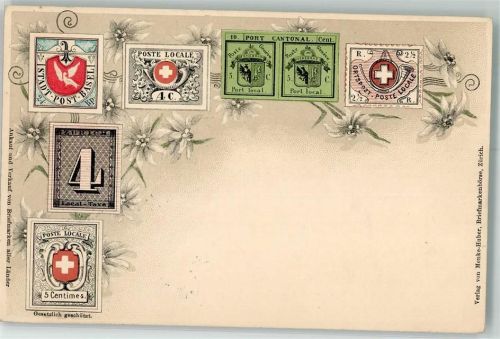 Zürich 1907 Edelweiss Verlag Menke-Huber Briefmarkenbörse