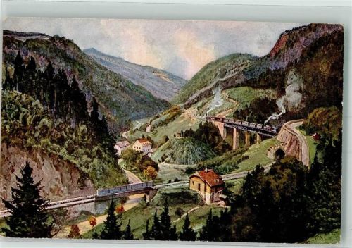 Höllsteig Eisenbahnbrücke über den Rotbach im Höllental