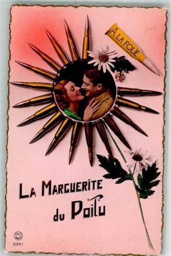 Frau Paar La Marguerite du Pailu A la Folie PC Paris Nr.5341