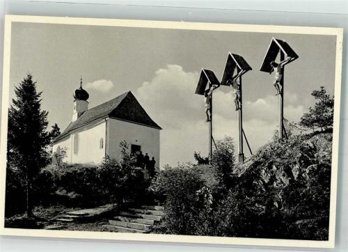 Viechtach Antoniuskapelle mit Kreuzigungsgruppe am Pfahl Verlag Kratzer