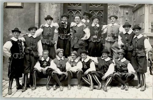 1934 Darsteller mit Kostüme Historisches Tanzspiel