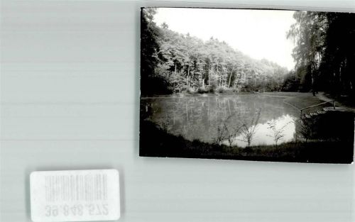 Dudenhofen Teich Ort handschriftlich Foto Original aus Archiv eines Ansichtskartenverlags