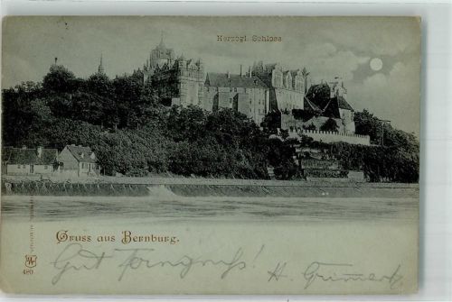 Bernburg 1898 Schloss