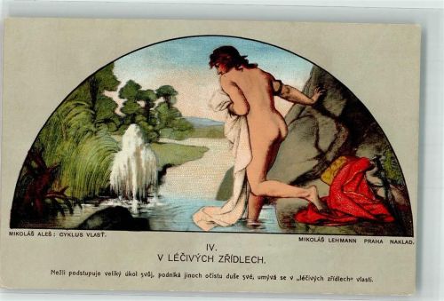Heimat Zyklus Krieger beim Bade V Lecivych Zridlech IV