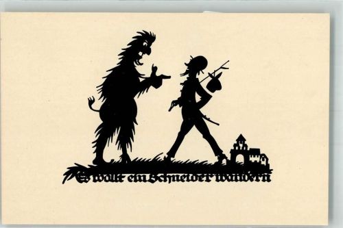 Es wollt ein Schneider wandern Heimat Verlag Nr.43305 Schwindt, A. Künstlerkarte