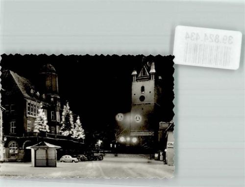 Menden Winter Nacht Ort handschriftlich Foto Original aus Archiv eines Ansichtskartenverlags