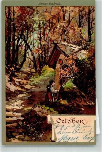1901 Oktober sign. Guggenberger Kapelle Frau Verlag Seeger Serie II