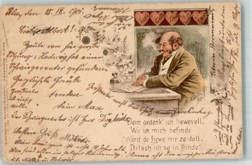 1901 Spruch Edwin Bormanns Humoristischer Hausschatz