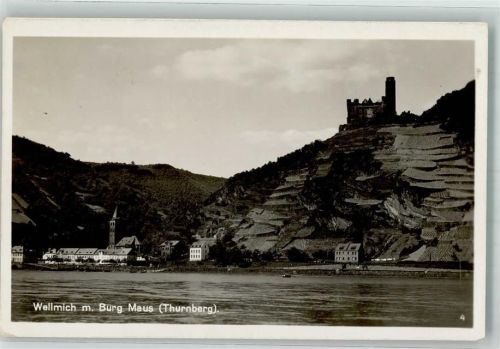 Wellmich mit Kirche St. Martin und Burg Maus Verlag Karl Kühn