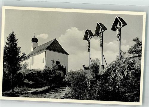 Viechtach Antoniuskapelle mit Kreuzigungsgruppe am Pfahl Verlag Kratzer