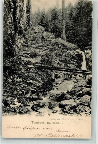 Tambach-Dietharz 1904 Wasserfall im Röllchen Verlag Thilo Mosche