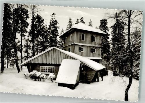 Reichshof Jugendherberge Blockhaus Winter Schnee