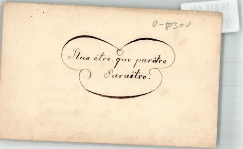 Pirna 1855 Plus etre que paretre Paraitre Glückwünsche an den Steuerbeamten Schindler