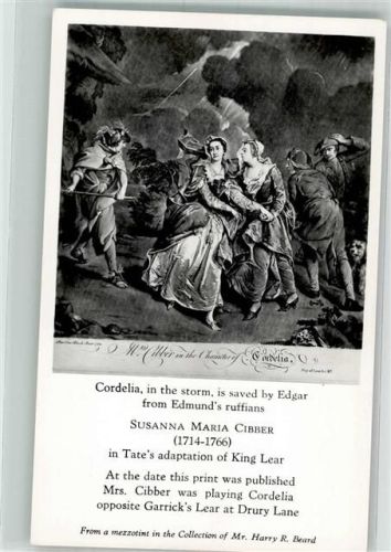 Susanna Maria Cibber als Cordelia im Sturm
