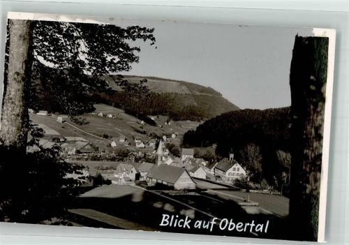 Obertal Ort handschriftlich Foto Original aus Archiv eines Ansichtskartenverlags