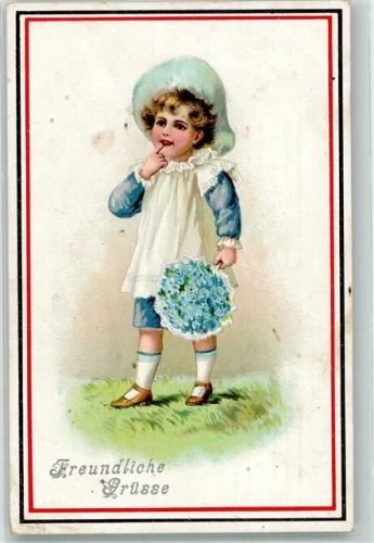 1916 Kind Blumen