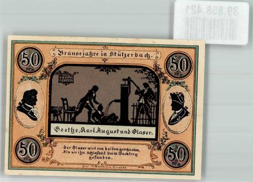 Stützerbach 1921 50 Pfennig Brausejahre