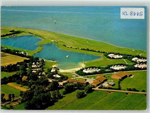 Otterndorf Fliegeraufnahme vom Campingplatz See Achtern Diek