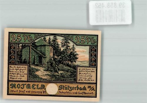 Stützerbach 1921 25 Pfg. Goethehäuschen