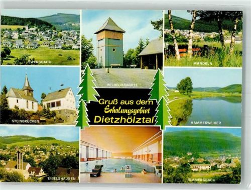 Dietzhölztal Kirche Steinbrücken Eibelshausen Schwimmbad Simmersbach