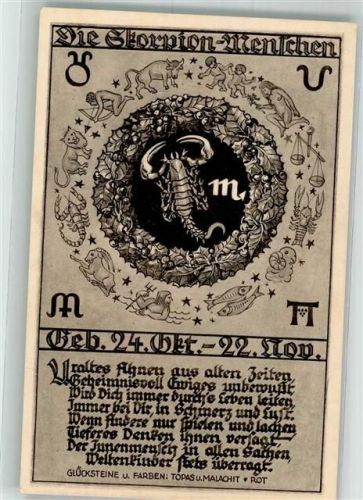 Skorpion Rückseite Text