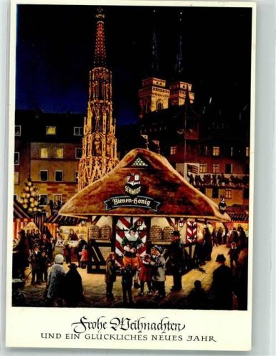 Nürnberg Schmidt Bienenhonig Stand auf dem Weihnachtsmarkt