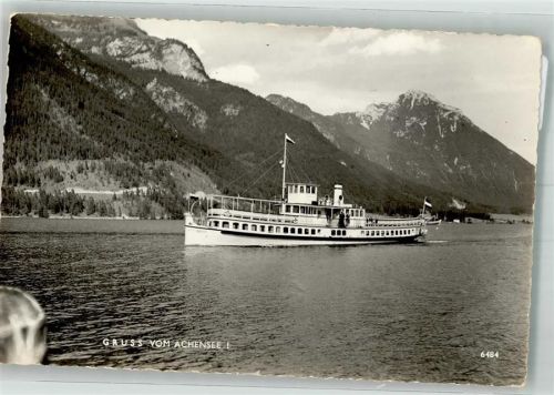 Fahrgastschiff Stadt Innsbruck der Achenseeschiffahrt Hüttenstempel Scheiastika