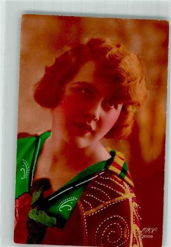 handkoloriert Frauenschönheit Art Deco Verlag EKC 3009 Fotomontage 1930 Foto AK