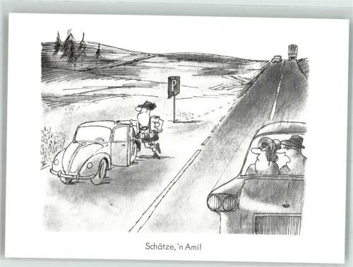Comic Serie : Spaß am VW Käfer : Schätze ein Ami!