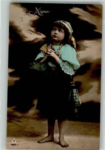 1908 Kleines Mädchen in bunter Tracht Zigeuner PH 4036-1