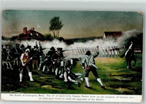 The Battle of Lexington, Mass. 1775 Politik
