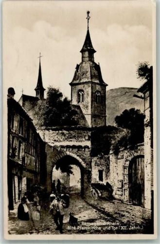 Remagen WK II Alte Pfarrkirche u. Tor