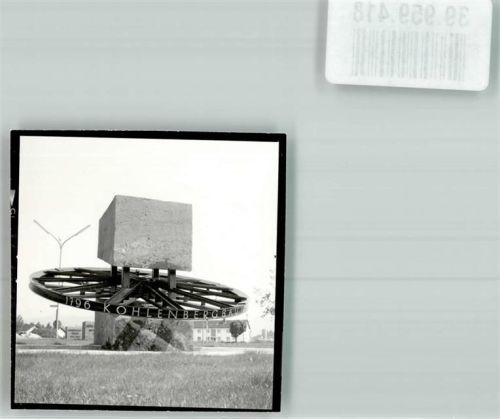 Penzberg Denkmal Kohlenbergbau Ort handschriftlich Foto Original aus Archiv eines Ansichtskartenverlags