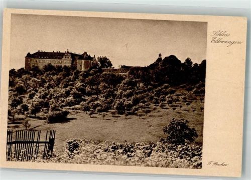 73479 W7090 Ellwangen Jagst Foto AK Schloss und Park Fotograf Franz Bucher