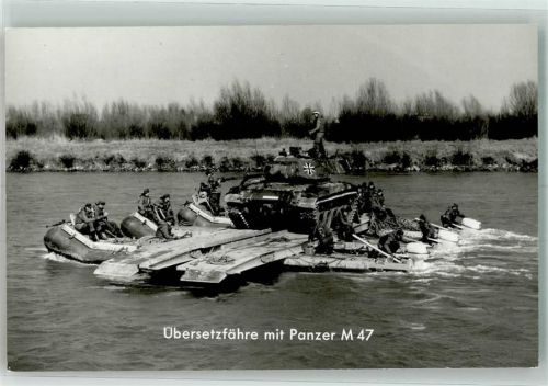 Übersetzfähre mit Panzer M 47 Bundeswehr