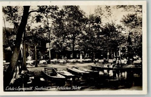 Lehde 1928 Gasthaus zum fröhlichen Hecht