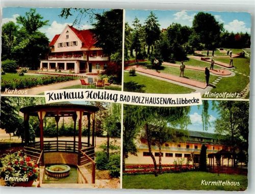 Holzhausen 1969 Minigolf Kurhaus Brunnen